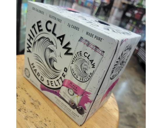 Order White CLAW black cherry 6pk. 12oz. CANS  food online from Hub Market & Deli store, San Diego on bringmethat.com