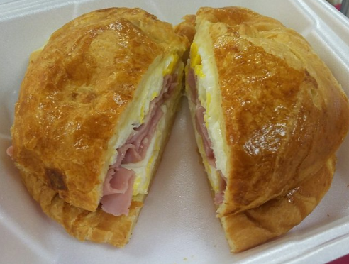 Order Ham and Cheese Croissant food online from Ontario Donuts store, Ontario on bringmethat.com