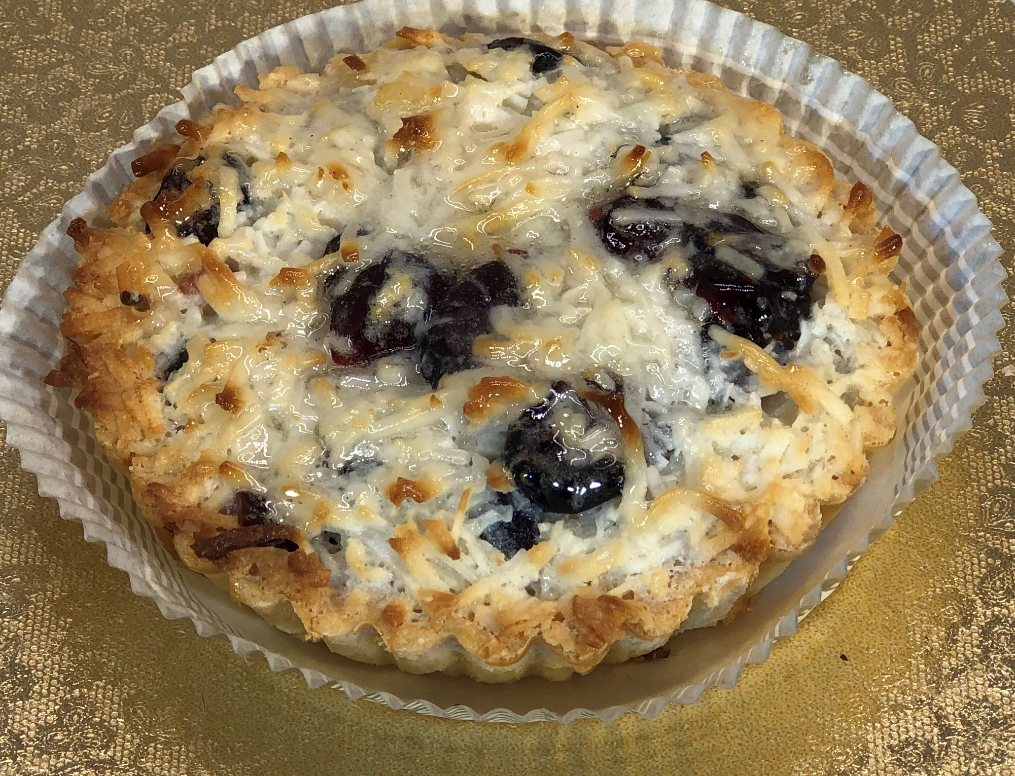 Order Coconut Cranberry Tart Pastry food online from Palace Bakery store, Laguna Hills on bringmethat.com