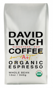 Order David Lynch Signature Cup - Organic Espresso (12 oz.) food online from Allegro Coffee Company store, Oklahoma City on bringmethat.com