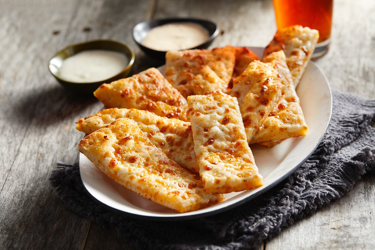 Order Garlic Sticks w/ Cheese food online from Curry Pizza House store, Redwood City on bringmethat.com