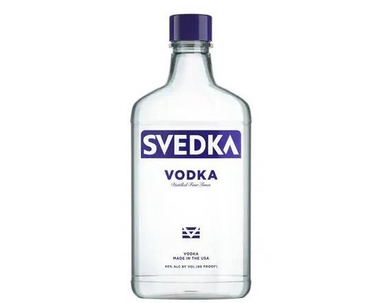 Order Svedka, 375mL vodka (40.0% ABV) food online from Tenderloin Liquor store, San Francisco on bringmethat.com