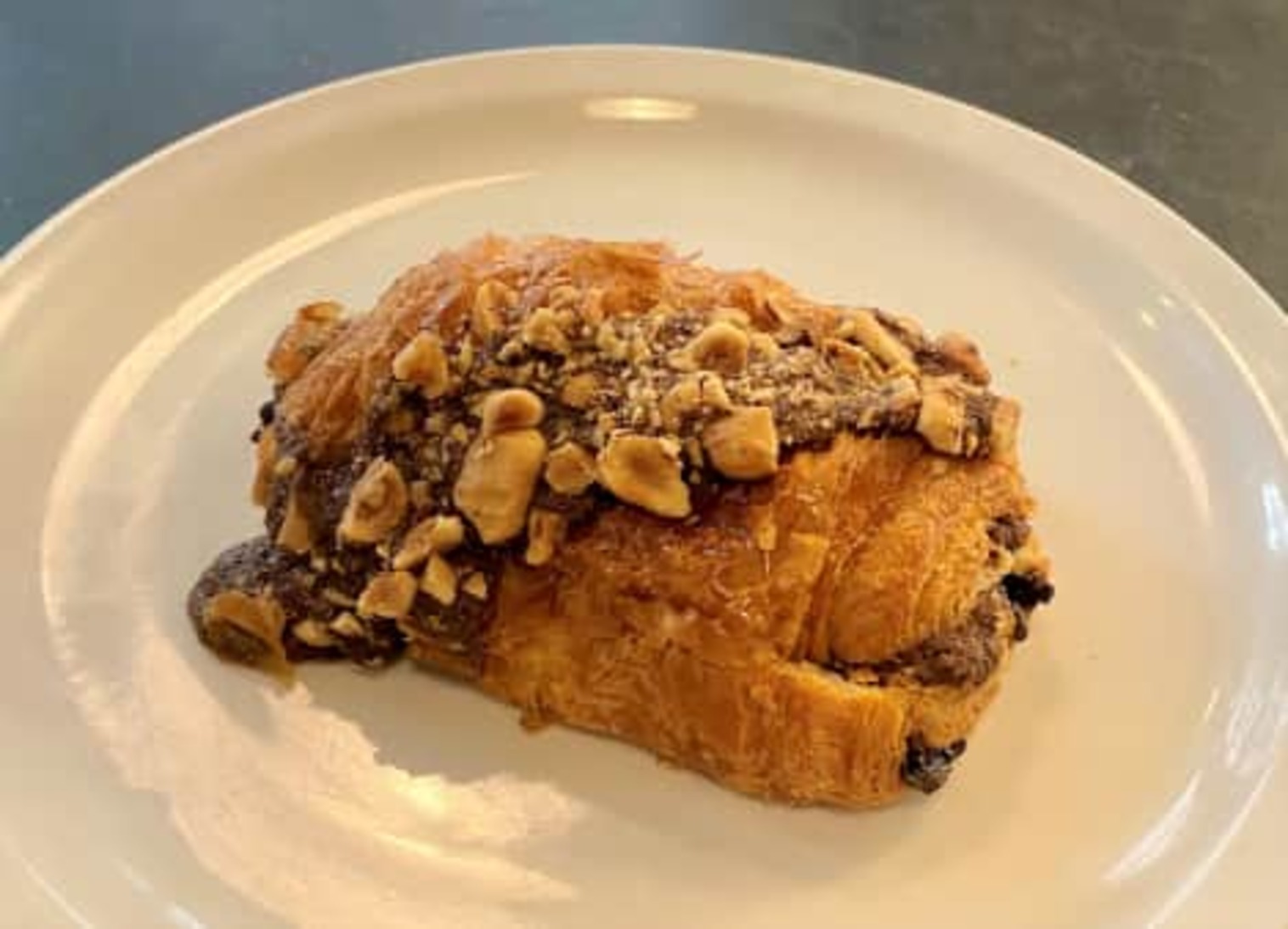 Order Chocolate Hazelnut Croissant food online from St. Honore Boulangerie store, Portland on bringmethat.com