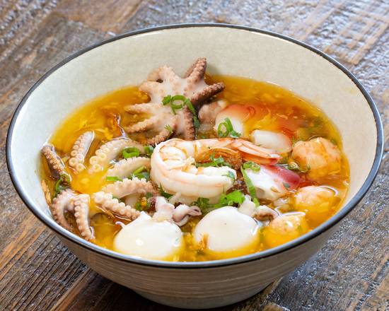 Order Supreme Seafood Udon Noodle Soup-BC Đồ Biển ĐBiệt food online from Banh Canh Tom Cua store, Houston on bringmethat.com