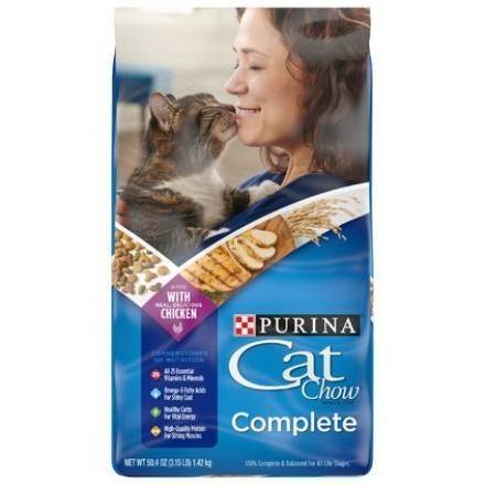 Order Purina Cat Chow Complete Dry Cat Food (3.15 lb) food online from Light Speed Market store, Marietta on bringmethat.com
