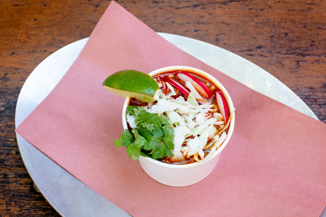Order Posole food online from 4505 Burgers & BBQ store, San Francisco on bringmethat.com