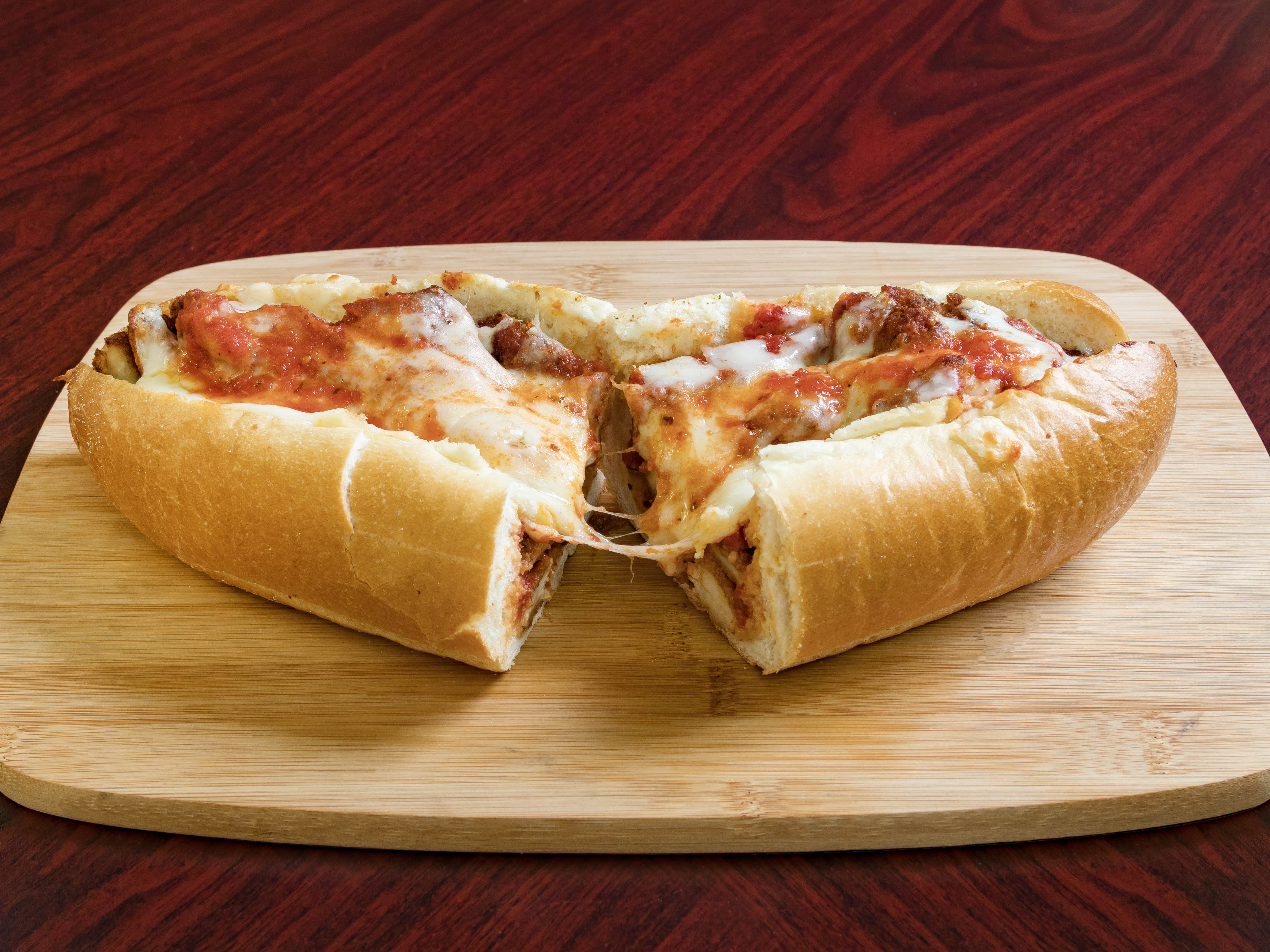 Order Chicken Parmigiano Sandwich food online from Stefko Pizza store, Bethlehem on bringmethat.com