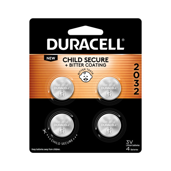 Order Duracell Lithium Coin Battery - 2032, 3V, 4 pk food online from Bartell store, Edmonds on bringmethat.com