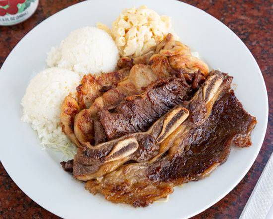 Order BBQ Mix Plate food online from L&L Hawaiian Bbq store, Castro Valley on bringmethat.com
