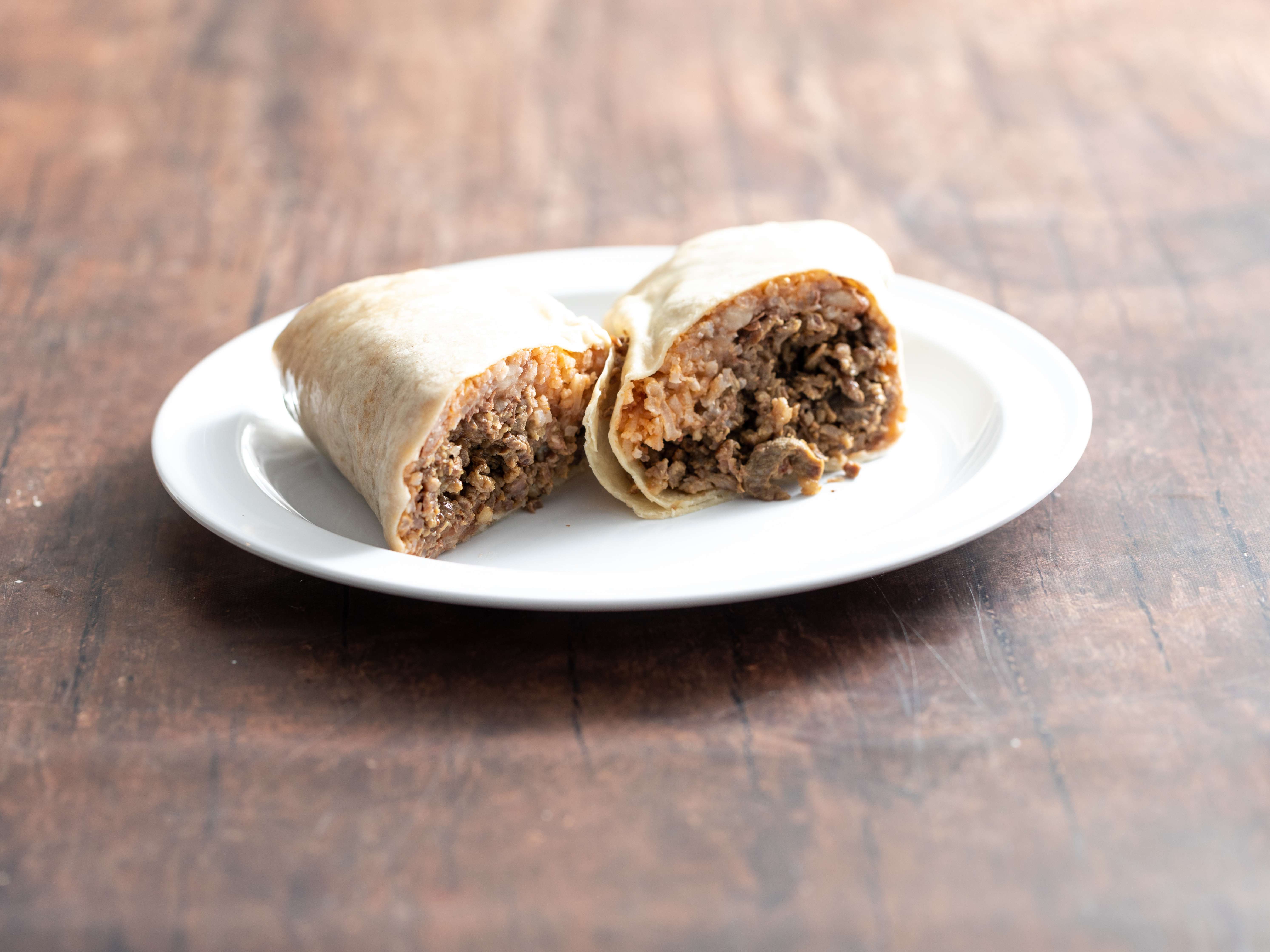 Order Carne Asada Burrito food online from Super Taco store, Bakersfield on bringmethat.com