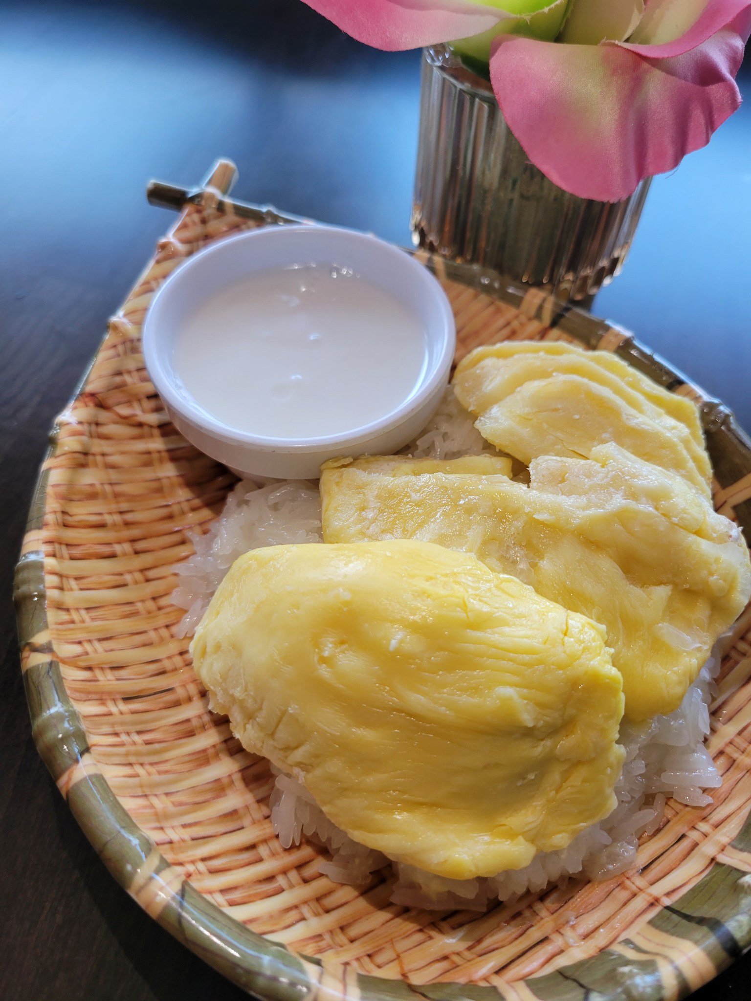 Order Durian Sticky Rice food online from Khaokang Thai Kitchen store, Mountain View on bringmethat.com