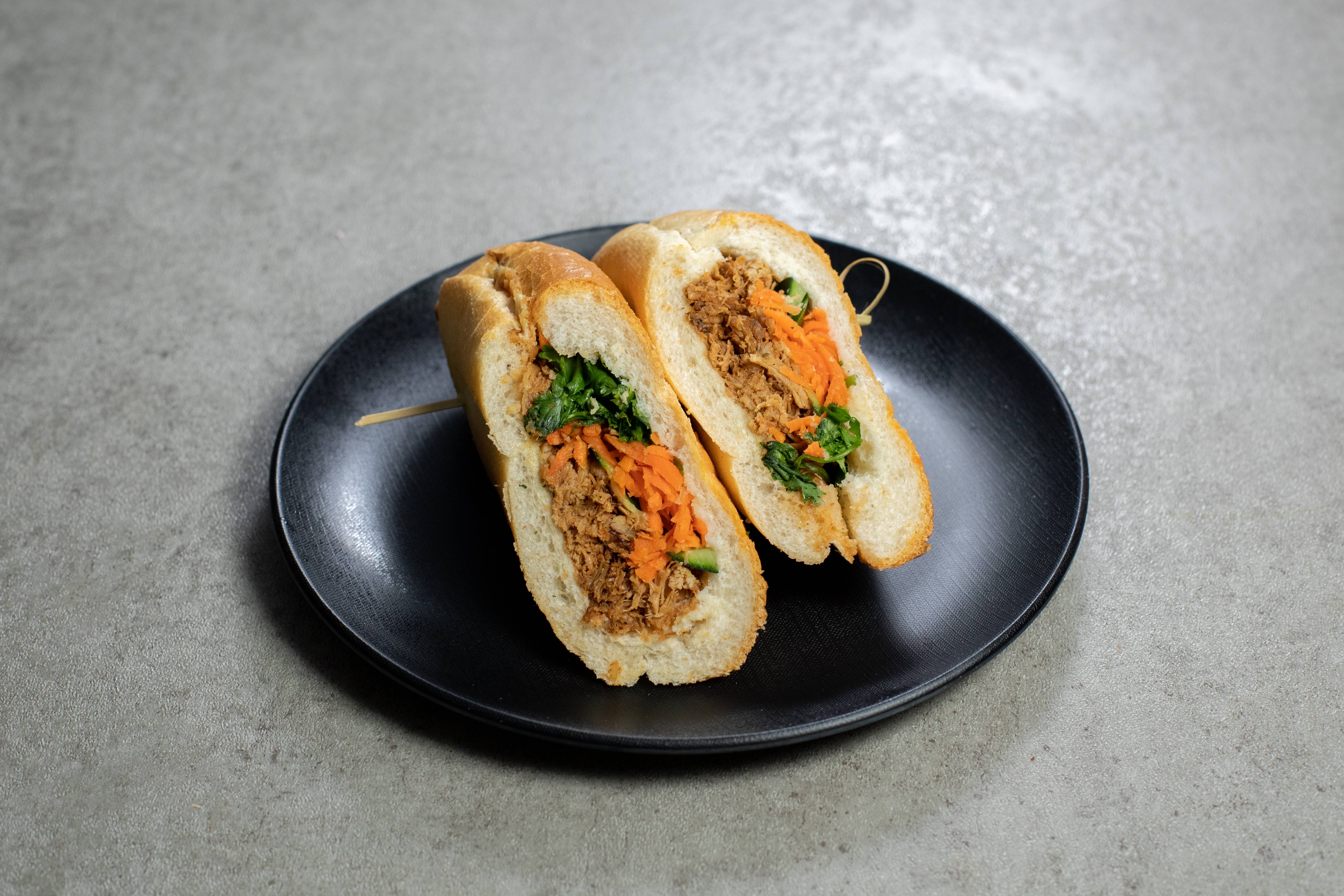 Order Pulled Chicken Sandwich food online from Bao Bao Banh Mi store, Houston on bringmethat.com