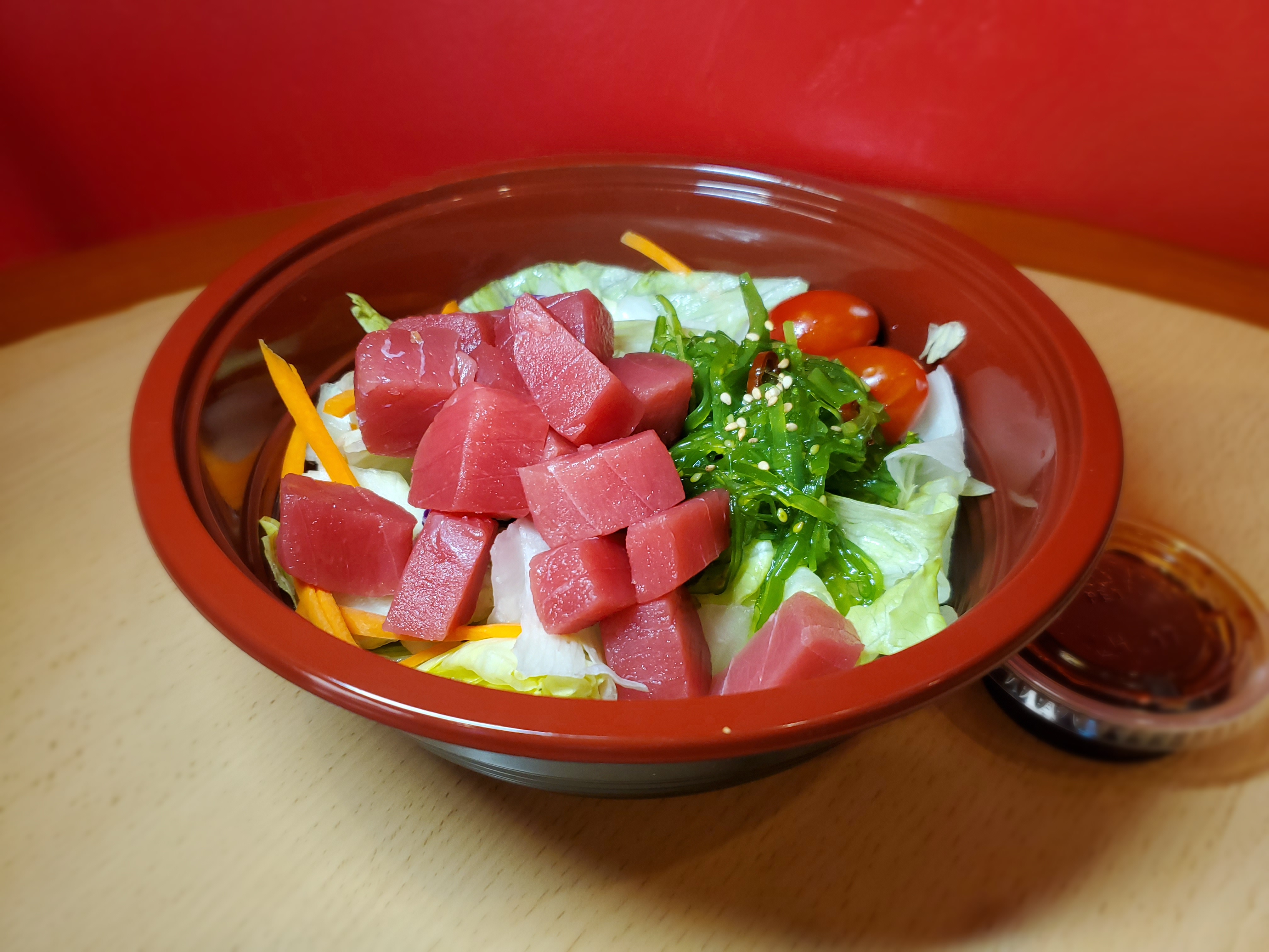 Order Tuna Poke Salad Bowl food online from Yummykoreangrill.com store, Las Vegas on bringmethat.com