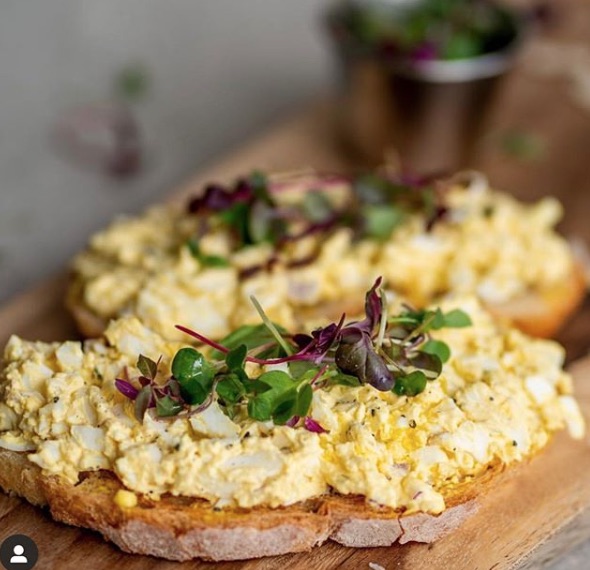 Order Egg Salad Toast food online from Beach Cities Cafe store, Redondo Beach on bringmethat.com