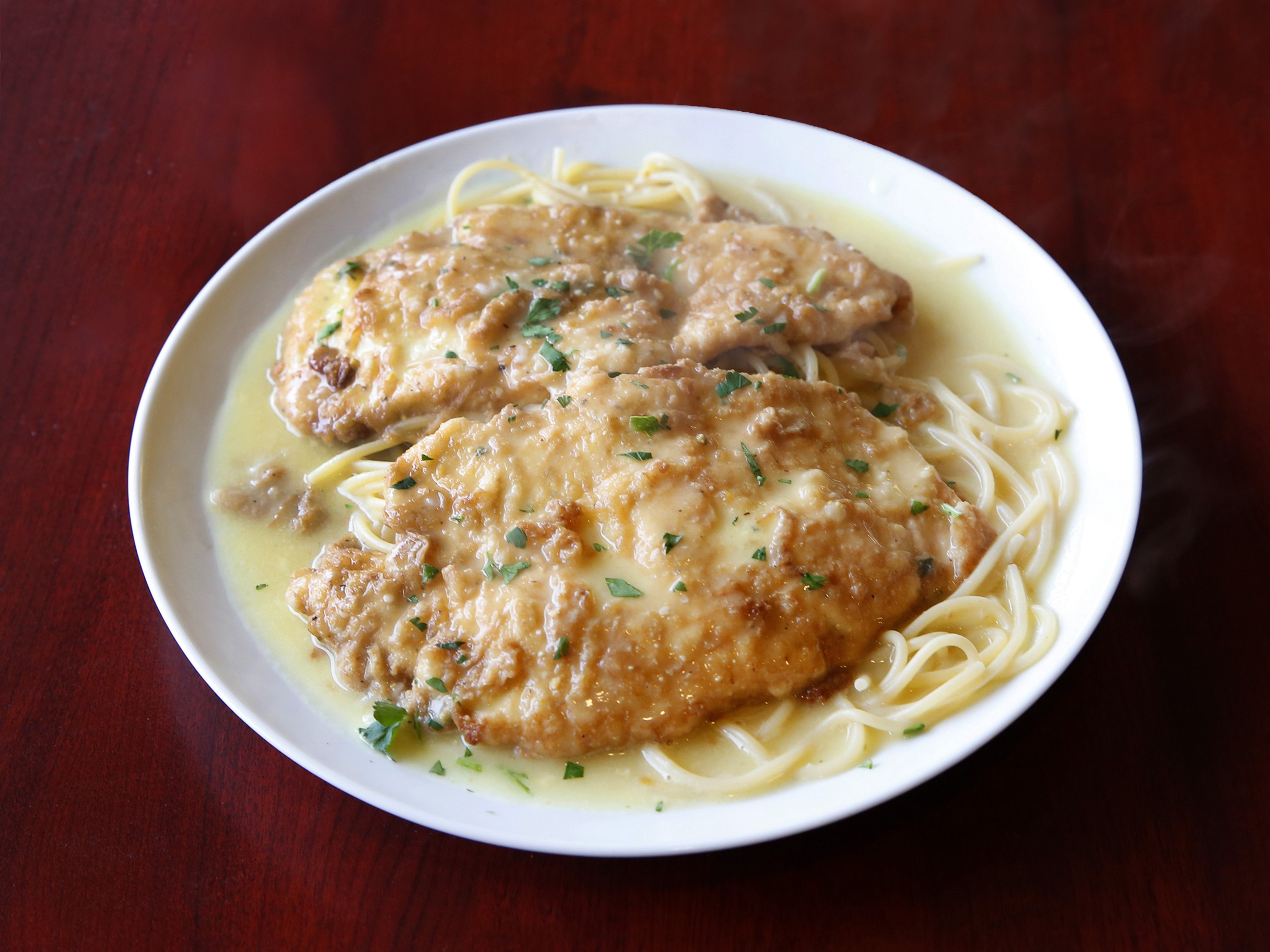 Order Chicken Francese food online from Vincenzo Pizzeria store, Budd Lake on bringmethat.com