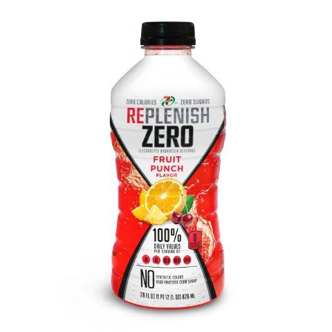 Order 7-Select Replenish Zero Fruit Punch 28z food online from Aplus store, Snyder on bringmethat.com