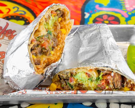 Order Surf n Turf Burrito food online from Los Jefes Tortilleria & Grill store, New orleans on bringmethat.com