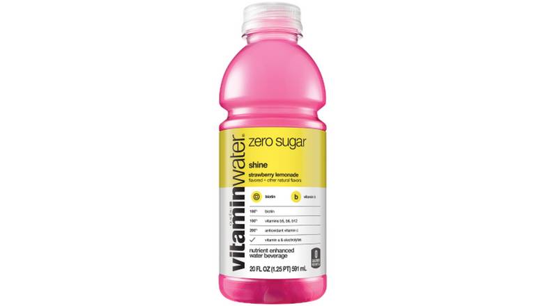 Order Vitaminwater Zero Shine Water Strawberry Lemonade food online from Energy Mart 4 store, Brevard on bringmethat.com