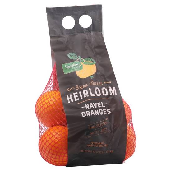 Order Signature Farms · Extra Sweet Heirloom Navel Oranges (3 lbs) food online from Albertsons store, Jackson on bringmethat.com