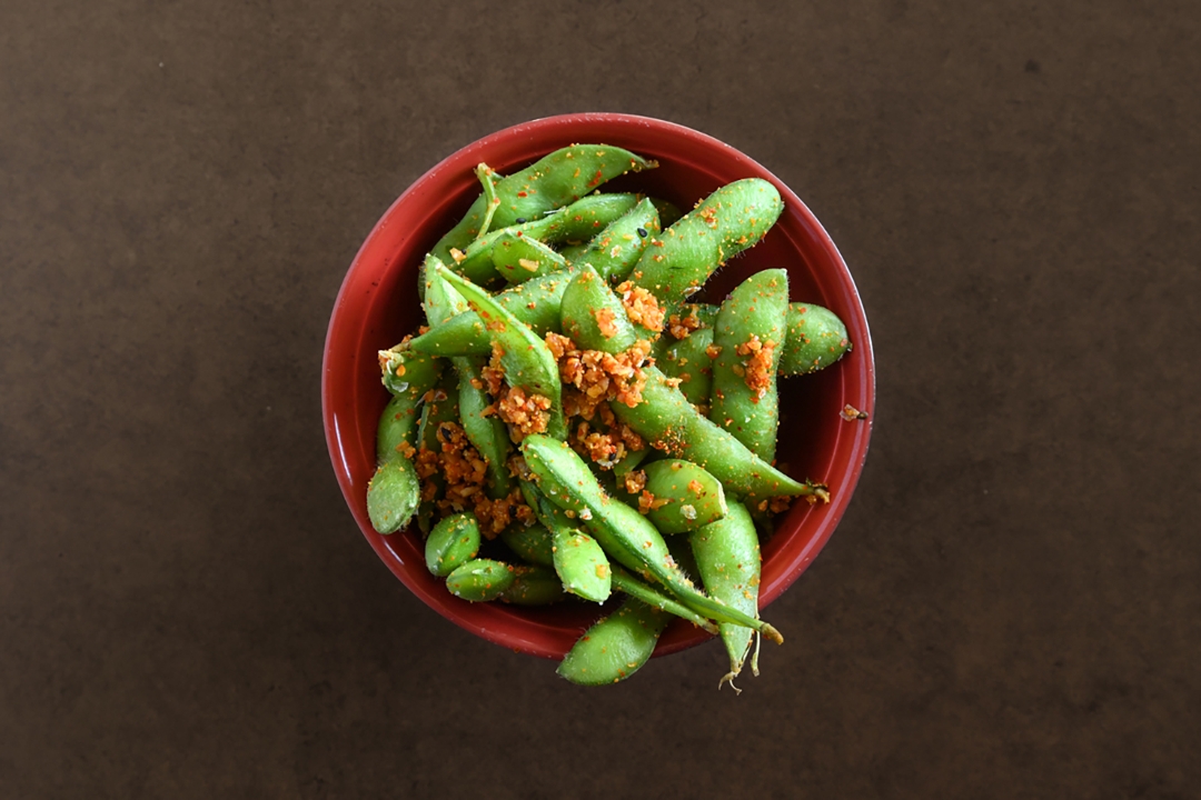 Order Spicy Edamame food online from Yum Roll store, Omaha on bringmethat.com