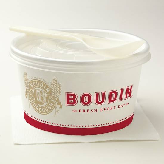 Order  Clam Chowder without a  bread bowl food online from Boudin Bakery store, San Francisco on bringmethat.com