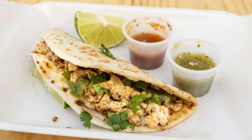 Order Chicken Fajita Taco food online from Tacoly Moly store, Austin on bringmethat.com