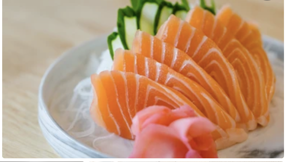 Order 3pcs Salmon Sashimi food online from Oma'oma'o Poke & Sushi store, Omaha on bringmethat.com