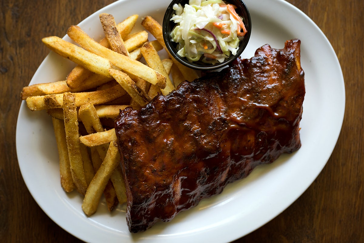 Order BARBEQUE BABY BACK RIBS- HALF RACK food online from Miller'S Ale House store, Dawsonville on bringmethat.com