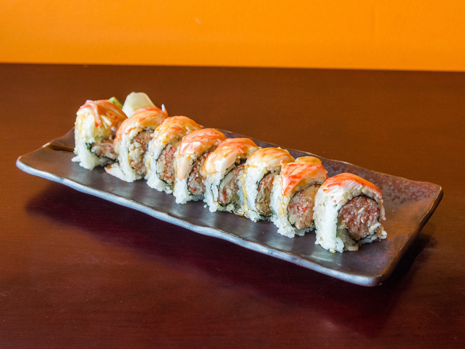 Order 20. Candy Cane Specialty Roll food online from Fuji Yama Sushi Bar store, Reisterstown on bringmethat.com