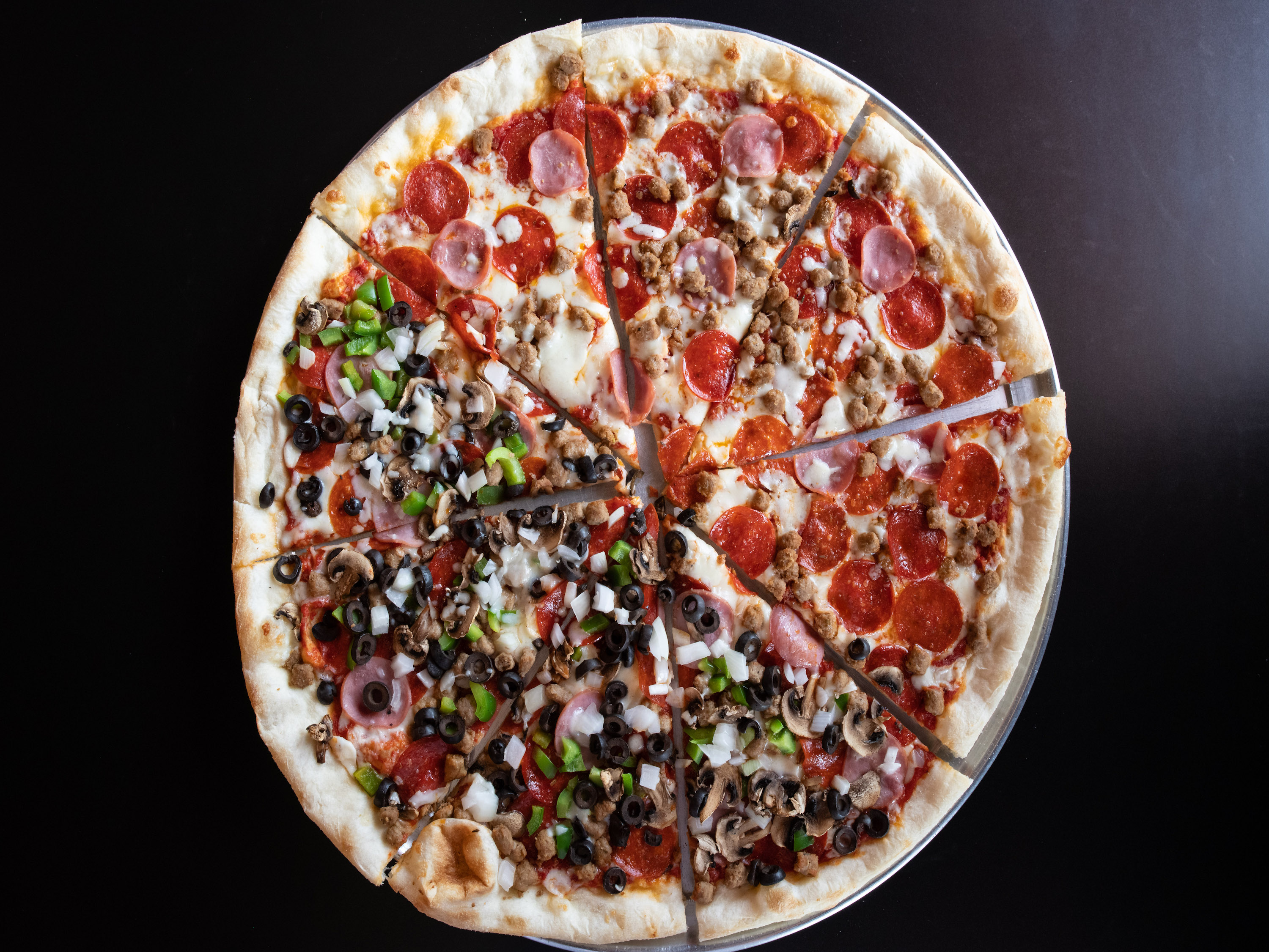 Order Meat Lover's Pizza food online from Slice City Pizza store, Fort Worth on bringmethat.com