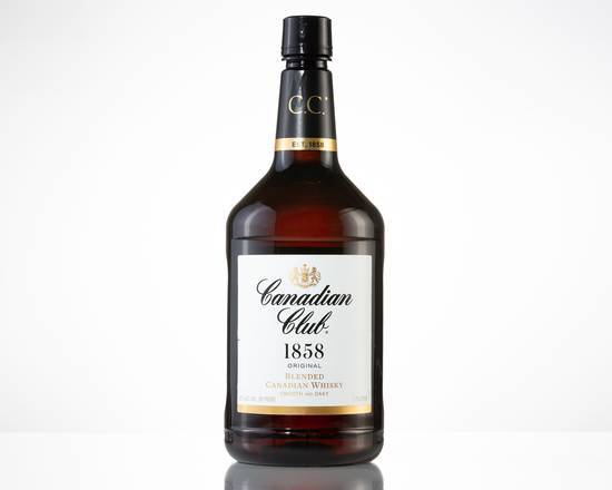 Order Canadian Club, 1.75L whiskey (40.0% ABV) food online from Express Food And Liquor store, Round Lake Beach on bringmethat.com