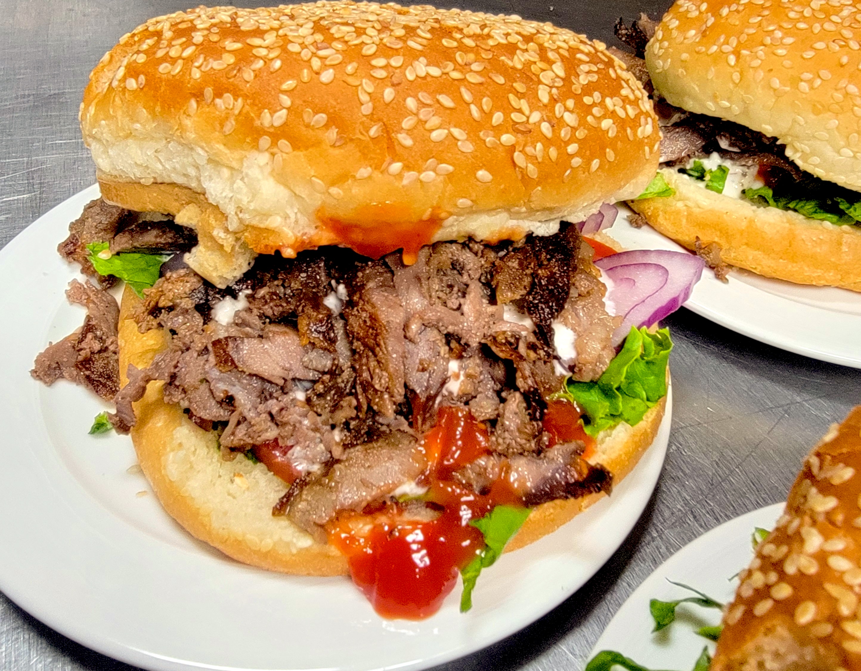 Order Burger Gyro  food online from Taj Kebab store, Brooklyn on bringmethat.com
