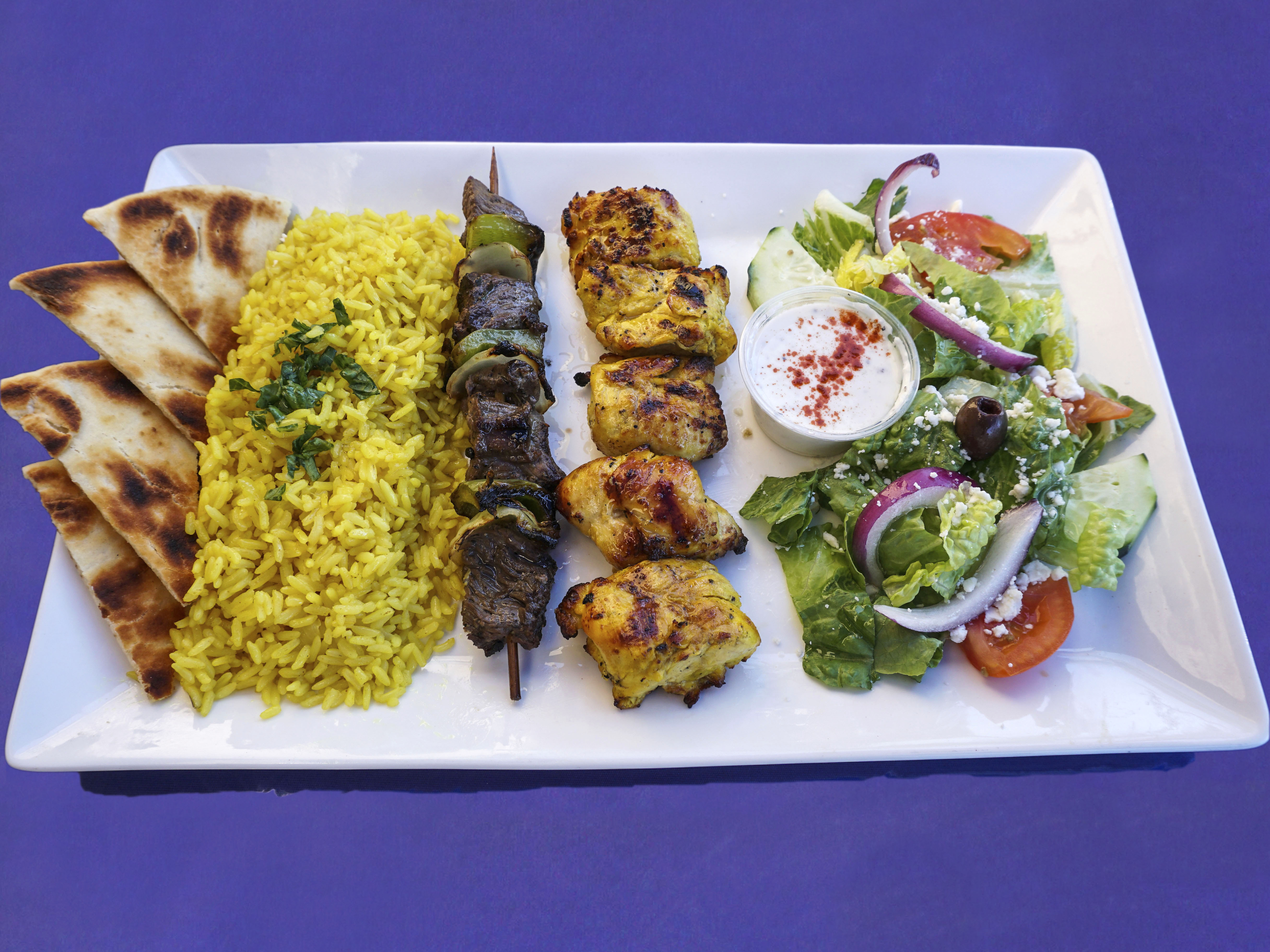 Order Chicken and Souvlaki Kabob food online from Harbor Greek Cafe store, San Diego on bringmethat.com