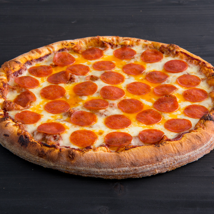 Order Thick Crust Pepperoni Pizza (12") food online from Pizzeria Bravo store, San Francisco on bringmethat.com