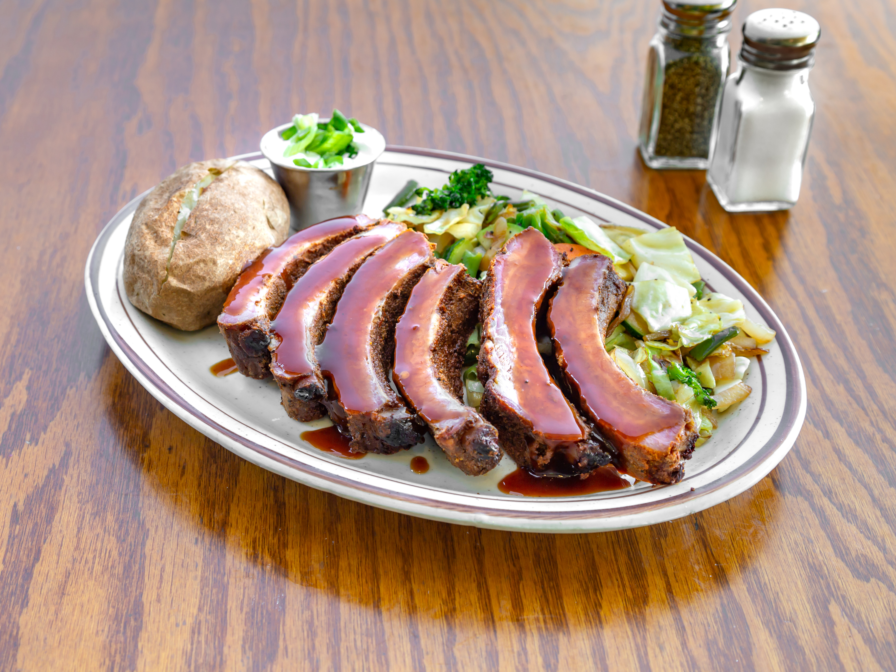 Order Smoked Baby Back Pork Ribs food online from Sweetie Cafe & Catering store, Redding on bringmethat.com