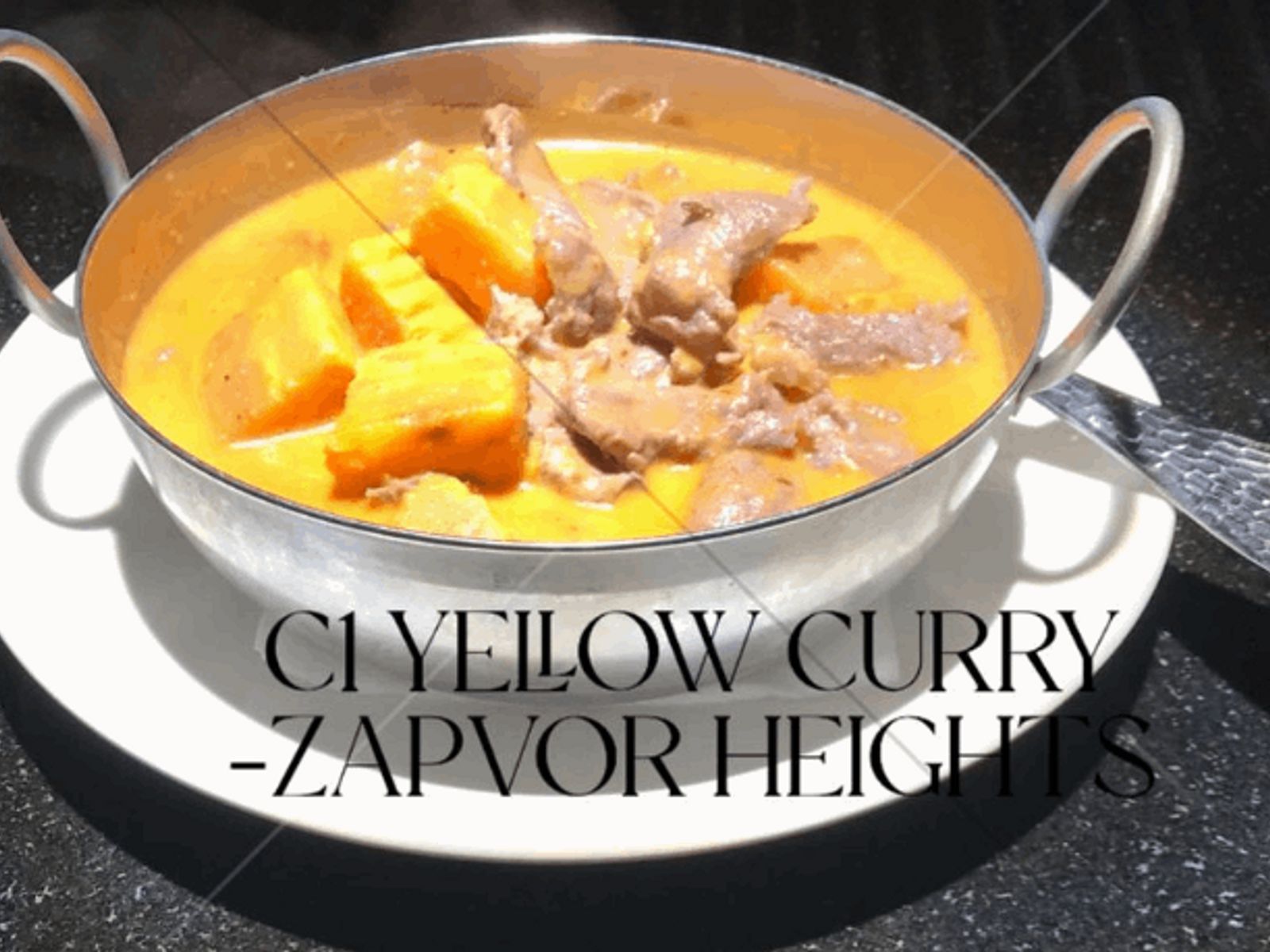 Order C1 Yellow Curry food online from Thai Spice Restaurant store, Houston on bringmethat.com