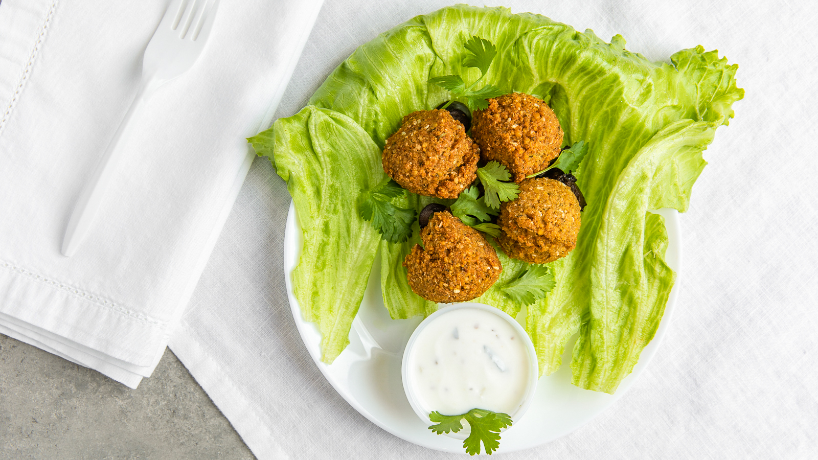 Order Falafel - Side food online from Greek In The Box store, Springfield on bringmethat.com