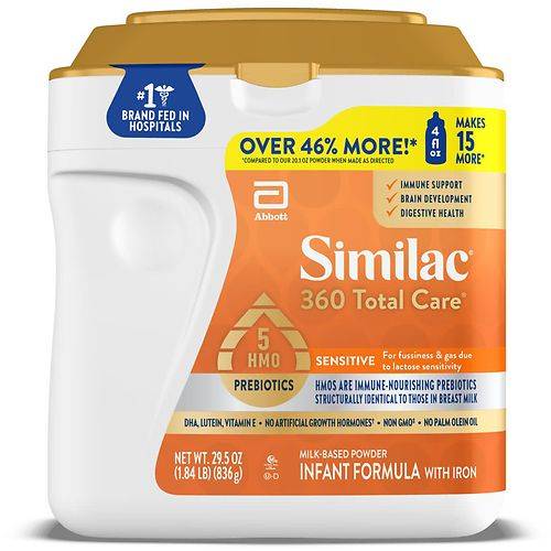 Order Similac 360 Total Care Sensitive Infant Formula Powder - 29.5 oz food online from Walgreens store, Anaheim on bringmethat.com