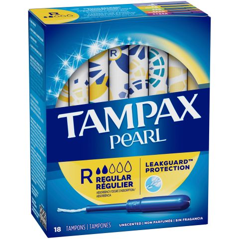Order Tampax Pearl Regular 18 Count food online from 7-Eleven store, Manteca on bringmethat.com