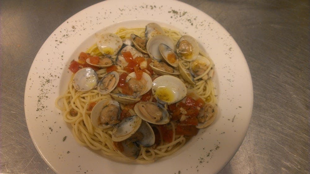 Order Pasta with Clam Sauce - Dinner food online from Finazzo's Italian Restaurant & Pizza store, Lancaster on bringmethat.com