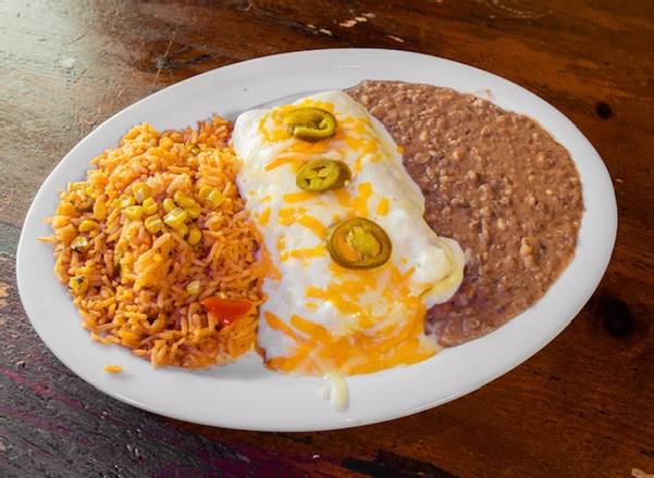 Order Traditional Enchilada Plate food online from Las Flamas Mexican Kitchen store, Dallas on bringmethat.com