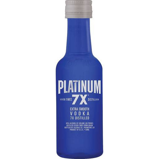 Order Platinum 7x Vodka (50 ML) 128976 food online from Bevmo! store, BURLINGAME on bringmethat.com