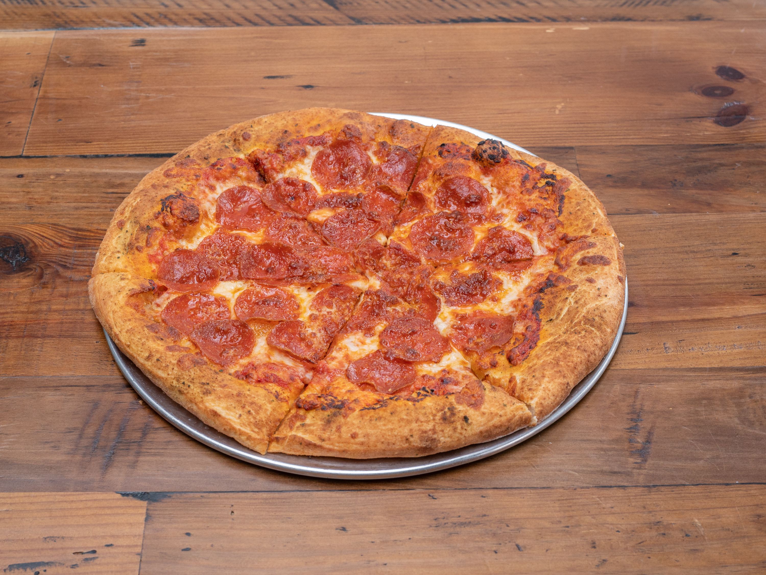 Order Pepperoni Pizza food online from Golden Road Brewing store, Huntington Beach on bringmethat.com