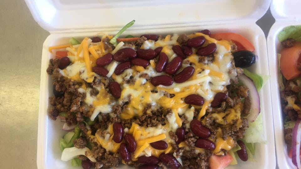 Order Taco Salad - Small food online from Paramount Pizza Slices store, Holyoke on bringmethat.com