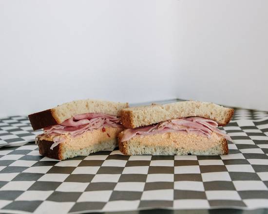 Order Simple Ham & Pimento Sandwich food online from Regular A$$ Sandwich store, Norfolk on bringmethat.com
