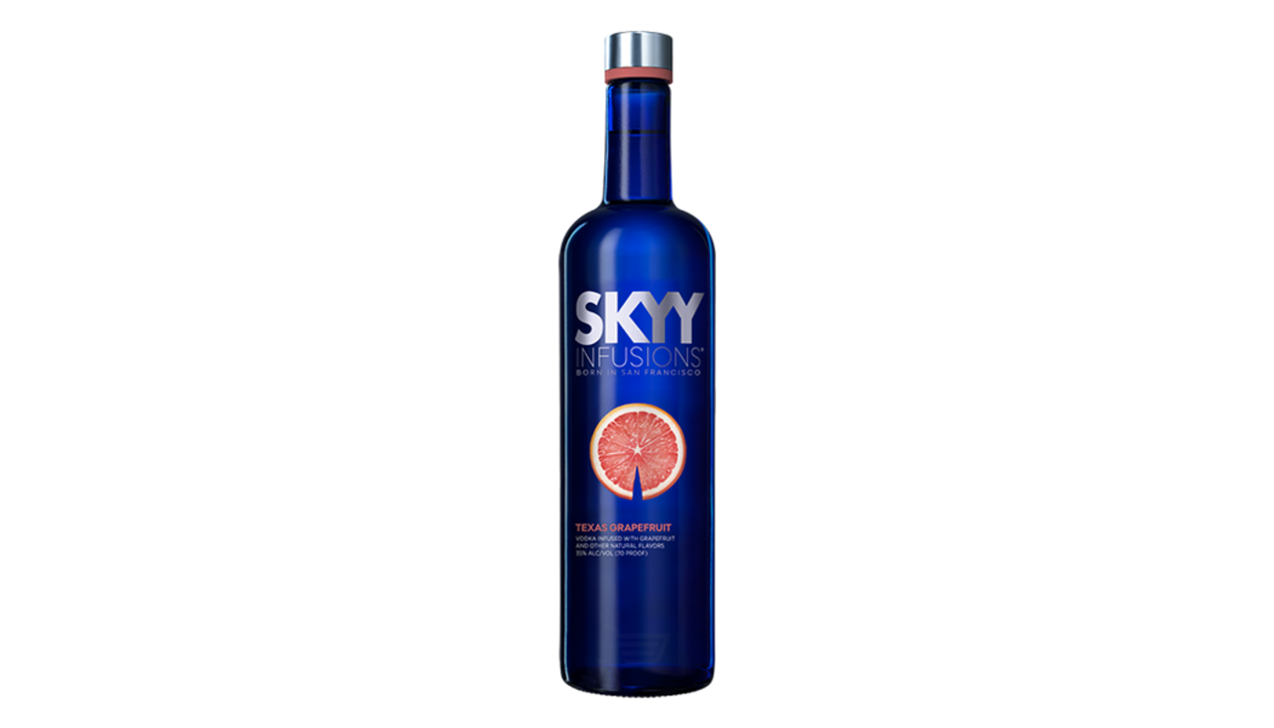 Order Skyy Infusions Texas Grapefruit Vodka 750mL food online from Far Western Liquor store, SANTA MARIA on bringmethat.com