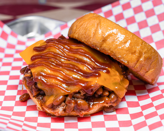 Order The Sloppy-Q Sandwich food online from Brew Hawg Bbq & Root Beer store, Orange on bringmethat.com