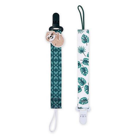 Order The Peanutshell® Tropical 0-18 Months 2-Pack Pacifier Clip in Green/White food online from Bed Bath & Beyond store, Lancaster on bringmethat.com