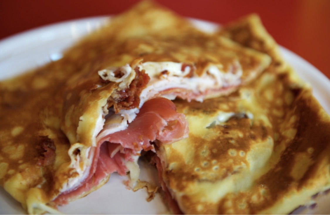 Order Prosciutto and Mozzarella Crepe food online from Creperie store, New York on bringmethat.com