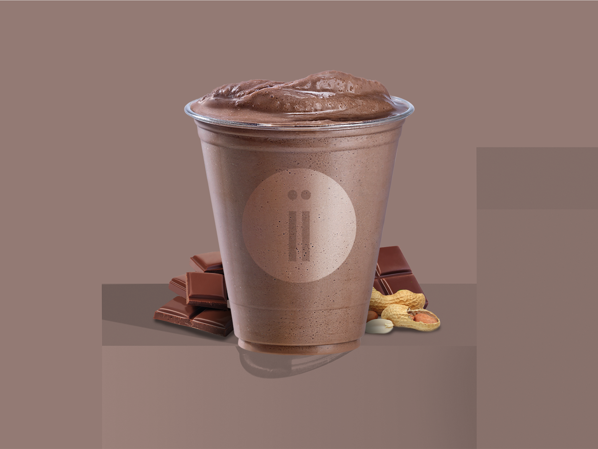 Order 12 oz. Chocolate Peanut Butter Smoothie food online from Freshii - Rockville store, Rockville on bringmethat.com